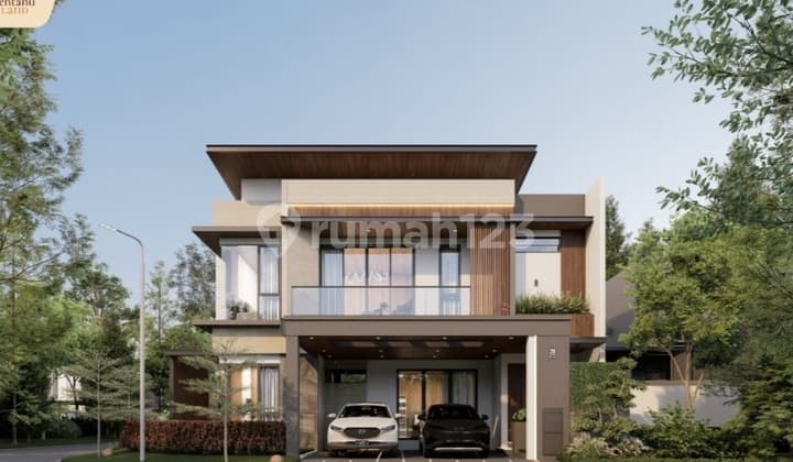 Hoek Delatinos BSD Tropical 2-Story House Semi-Furnished, Eligible for KPR