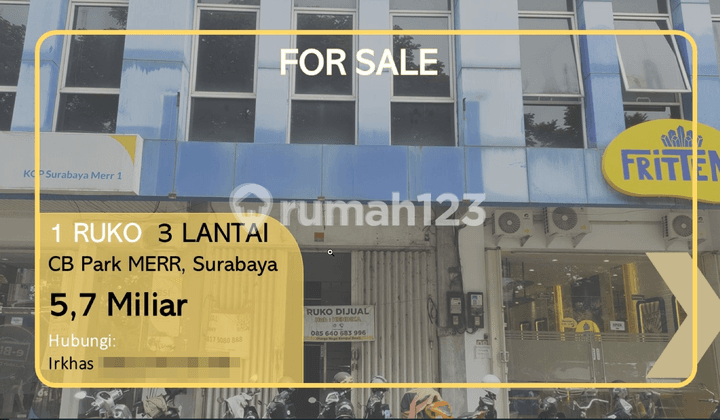 Ruko 3 Lantai di Cb Park Merr Surabaya, Daerah Busines