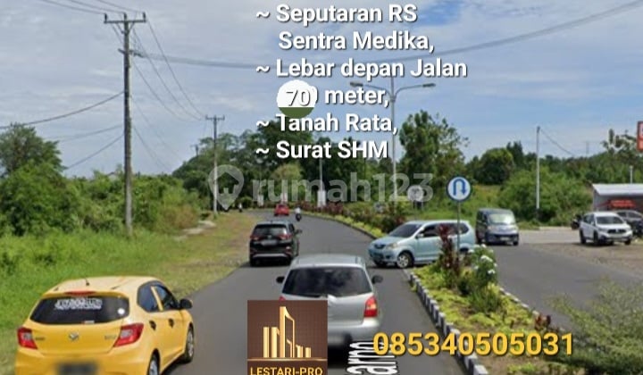 Land on Soekarno Street, next to Sentra Medika Hospital, area 5.2 Ha, SHM