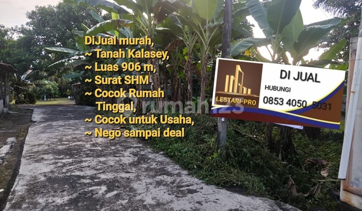 Banting Harga Tanah Kalasey Luas 906 M. Surat Shm Cocok Usaha & Rumah Tinggal