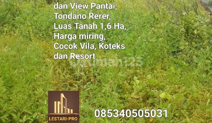 Lokasi Area Wisata dengan Pemandangan dan View Pantai Tondano Rerer
