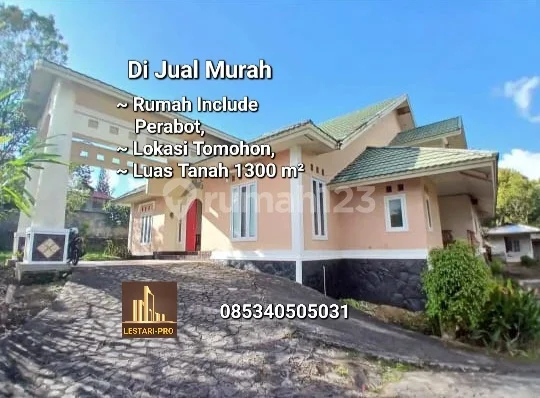 Jual Sangat Murah Rumah Cantik 2 Lantai Include Semua Barang Tomohon