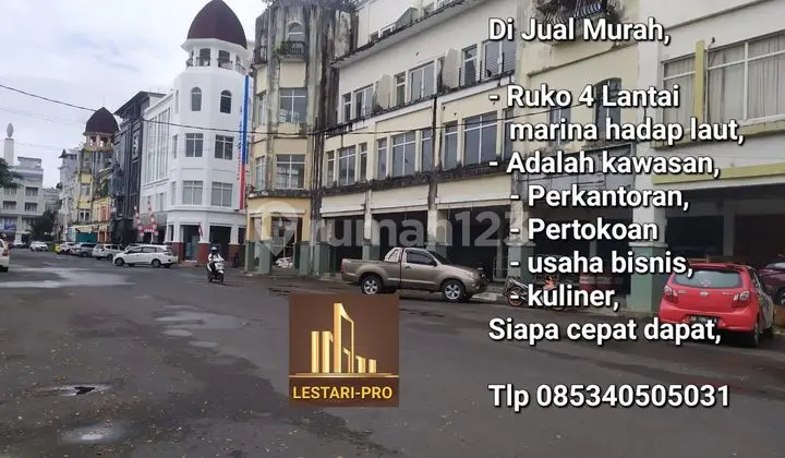 For Sale Cheap Marina Shop House Facing Sea, 4-Story Shop House