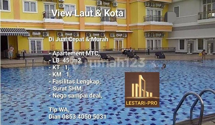 Di jual Cepat dan Murah, Apartement MTC View Laut, Siapa Cepat Dapat
