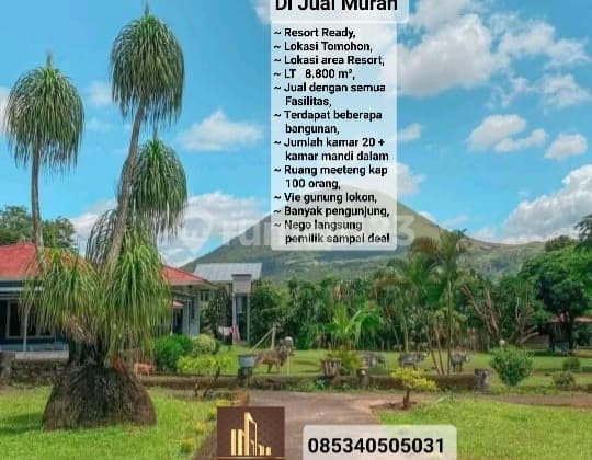 Dijual Murah Resort Sementara Jalan Full Fasilitas Kota Tomohon