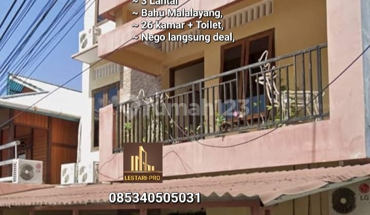 Dijual Murah Rumah Khost 3 Lantai Terlaris 26 Kamar + Toilet Malalayang