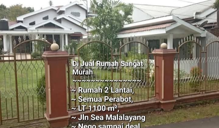 Di Jual Murah Rumah 2 Lantai Bersama Semua Barang Halaman Luas Jln Sea Malalayang