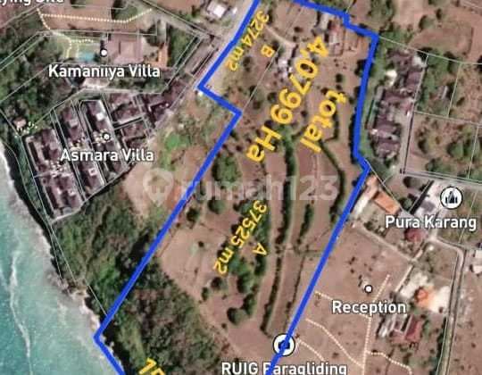 Tanah Pinggir Tebing Los Pantai Nusa Dua Sawangan