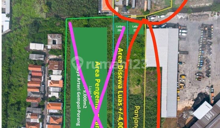 Jual Tanah Pasuruan di Gempol di Arteri Gempol