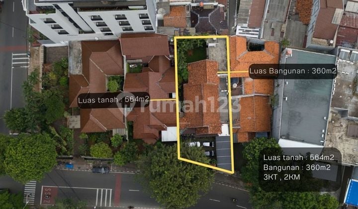 Disewakan Gedung Komersial Benhil Jakpus 2 Lantai Ukr 564m2 Harga Nego