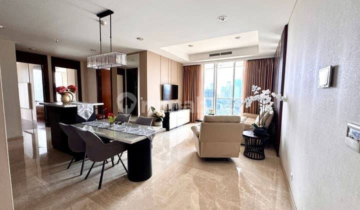 The Elements Kuningan Apartment 3 Bedrooms 142m2 Furnished Harmony Tower For Rent