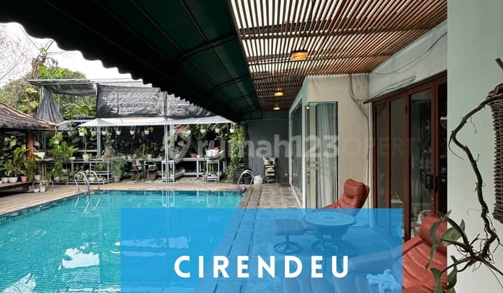 Rumah Private Pool Bali View Cirendeu Dalam Komplek
