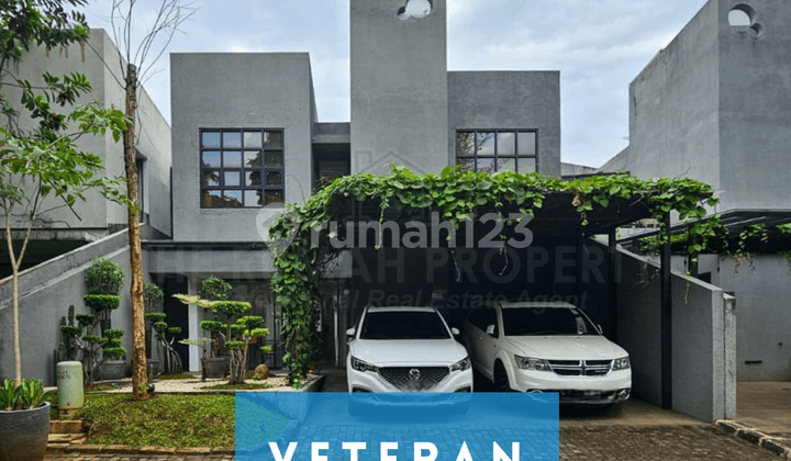 Rumah Modern Artistik Dalam Cluster Veteran Jakarta Selatan