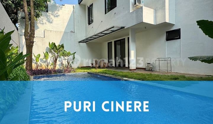 Rumah Bagus Modern Private Pool Komplek Puri Cinere.
