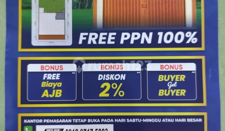 Ruko Murah Lokasi Strategis Bebas Banjir