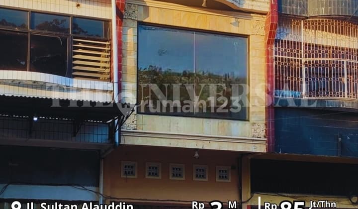 Dijual Disewakan Ruko 3LT Poros Alauddin Strategis Area Ramai