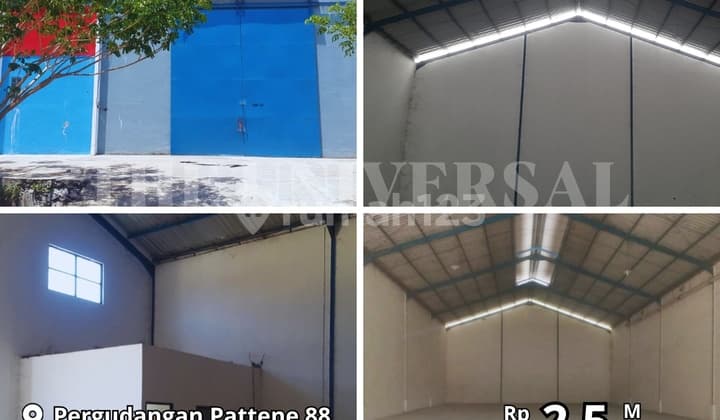 Dijual Gudang Pattene 88 Siap Pakai 1 Lt Serba Guna