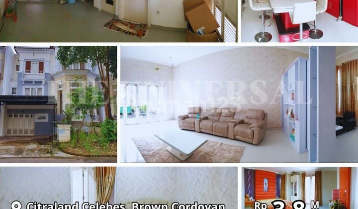 Dijual Rumah 2LT Full Perabot Citraland Celebes Brown Cordovan Fw