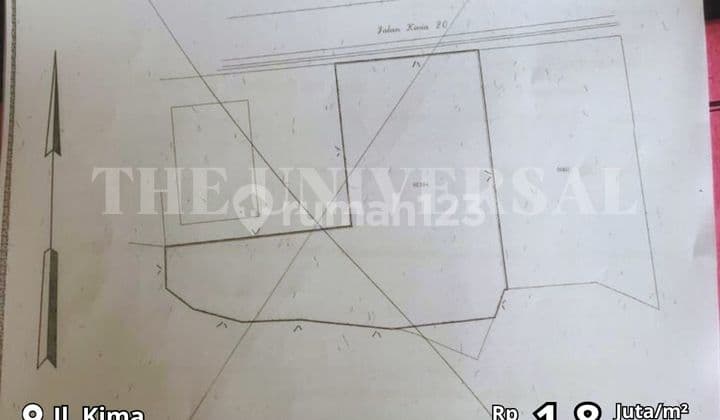 Dijual Tanah Poros Jalan Kima Luas , Wilayah Makassar