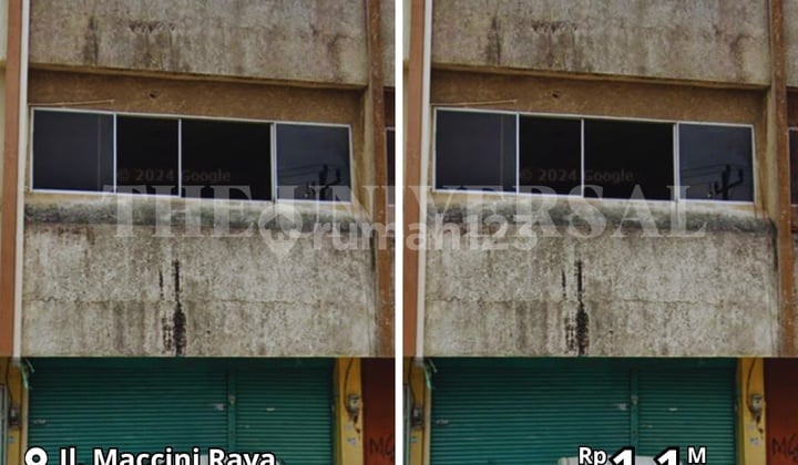 Dijual Ruko 3LT Poros Maccini Raya Murah Strategis Poros (JJ)