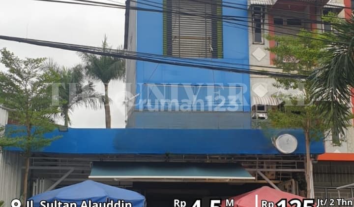 Dijual disewakan Ruko 3LT Poros Alaudin Cocok Cafe resto Bagus