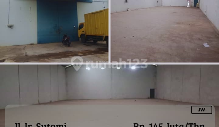Disewakan Gudang 1Lt Siap Pakai Strategis Poros Ir Sutami Nego