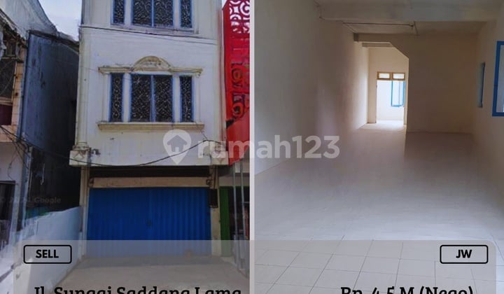 Dijual Ruko 4LT Poros Sungai Saddang Lama Strategis Siap Pakai