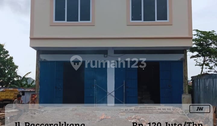 Disewakan Ruko Baru 2Lantai Siap Pakai Poros Paccerakkang Nego