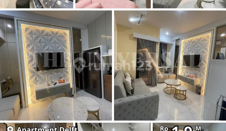 Dijual Apartment Delft Lt 9 2 BR Siap Huni Strategis Dalam Kota