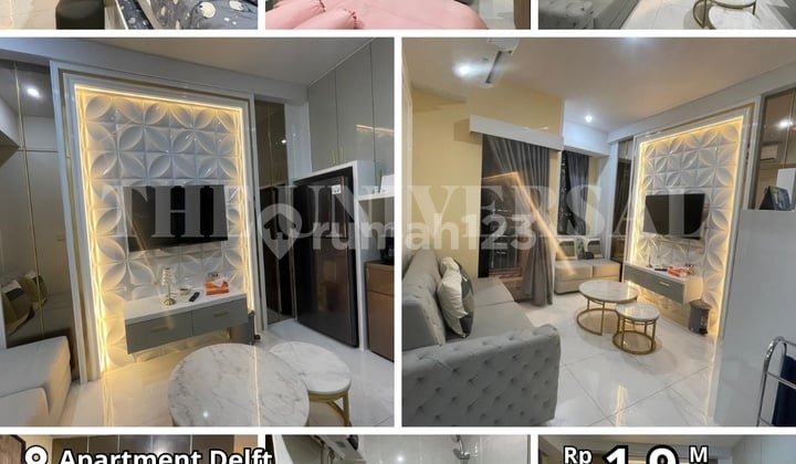 Dijual Apartment Delft Lt 9 2 BR Siap Huni Strategis Dalam Kota