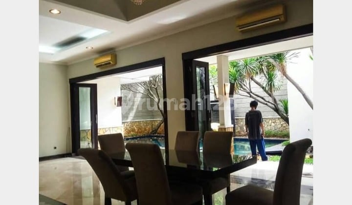 Rumah Mewah Kemang Timur Semi Furnished Siap Huni + Kolam Renang