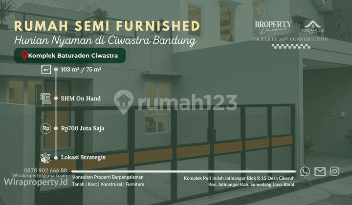 Rumah Minimalis Kota Bandung Harga Negotiable bisa KPR