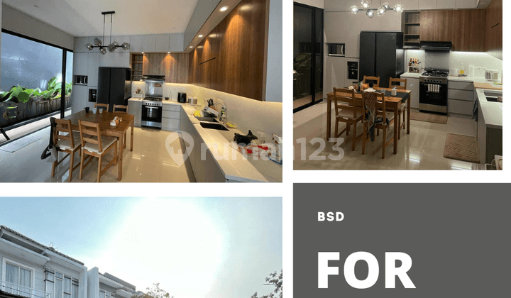 Di Sewakan rumah super cantik full interior and furnished Residence One bsd (samping binus bsd)