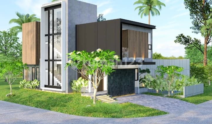 On Progres Rumah Mewah Modern Di Icon Bsd Posisi Hoek