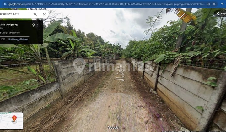 Rectangular CISauk Plot, Freehold Title in Dandang Village, Tangerang