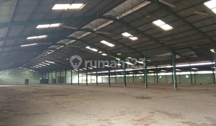 Former Factory/Warehouse Strategic Location Flood-Free On Plp Curug Main Road Tangerang