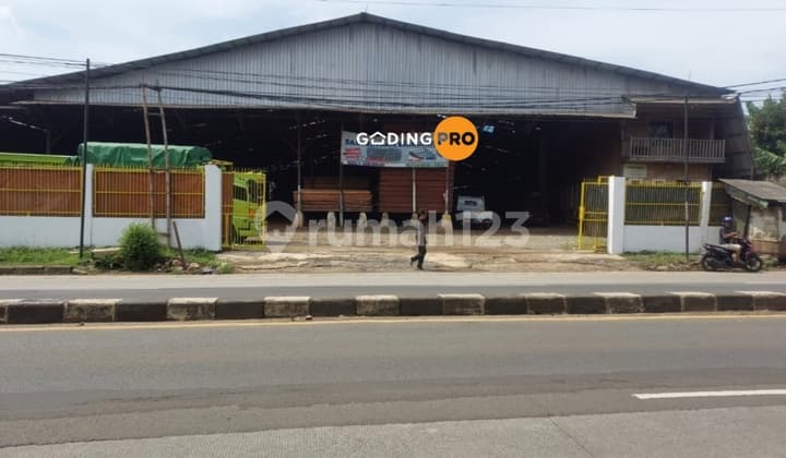 Dijual Gudang Hitung Tanah Saja SHM Di Jalan Raya Parung Bogor