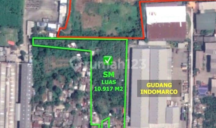 Kavling Tanah Industri Lokasi Strategis Bebas Banjir Siap Bangun Sebelah Gudang Indomarco Di Pasar Kemis Tangerang