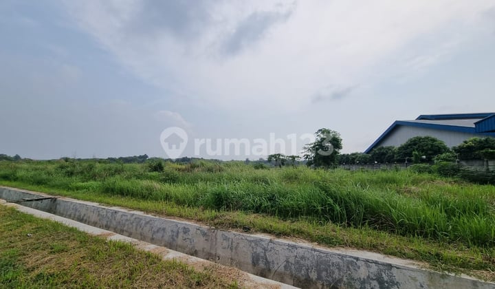 Tanah Industri Murah Siap Bangun Pabrik atau Gudang Lokasi Strategis Pinggir Jalan Raya Serang di Kawasan Industri Kms Kertamulya Sari Pakan Ciujung Serang Banten