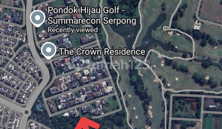 Kavling Premium Siap Bangun Hadap Utara View Golf Dan Danau Di Cluster Crown Phg Pondok Hijau Golf Gading Serpong