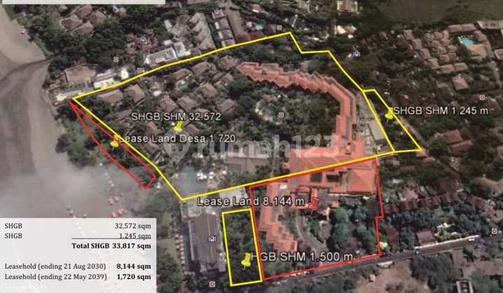 Take Over Hotel Bintang 5 Lokasi Strategis harga real cek deskripsi Di Seminyak Bali