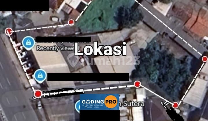 Ex Showroom Mobil Hitung Tanah Lokasi Strategis Bebas Banjir Pinggir Jalan Raya Di Jalan Raya Serpong Tangerang