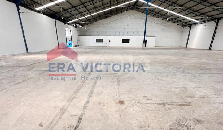 Gudang Luas 1000m2 Kawasan Industri Malang Akses Kendaraan Besar Dekat Exit Tol