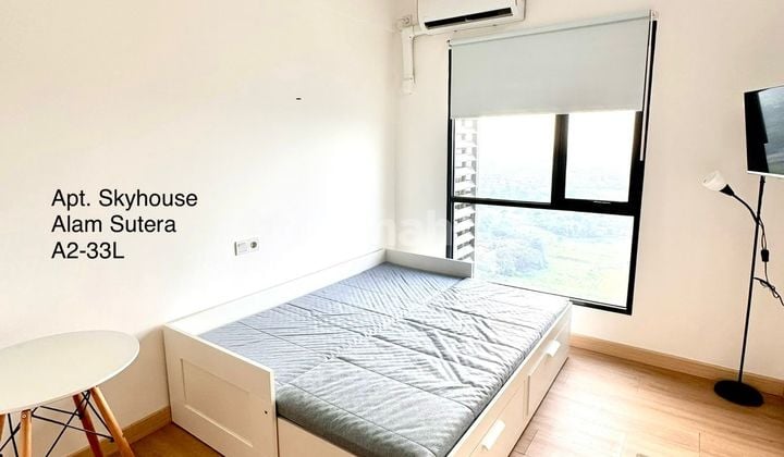 Semi-Furnished Studio Apartment Skyhouse Alam Sutera with City View