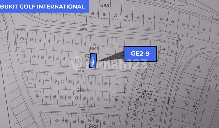 Jual Tanah Kavling Ciamik Bag Depan di Bukit Golf International Citraland