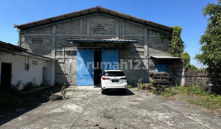 Dijual Gudang Ex Pabrik Siap Pakai Sudah Urug Raya Legundi L18m Akses Trailer 40' Dekat Exit Tol Krian