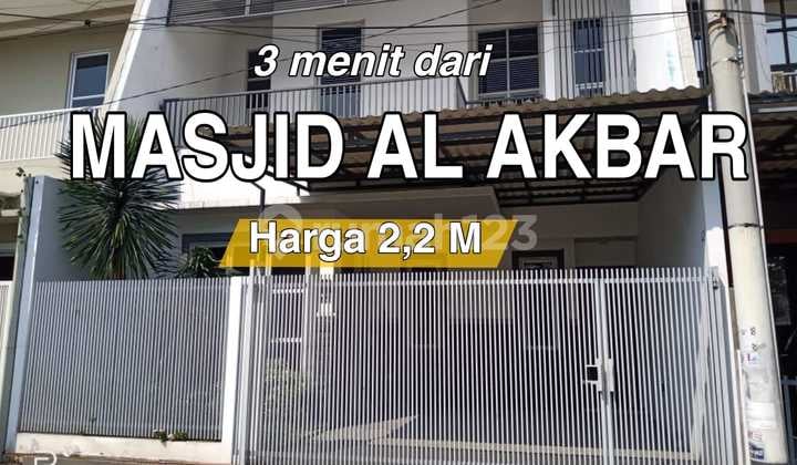 Dijual Rumah 2 Lantai Dekat Masjid Al Akbar Surabaya
