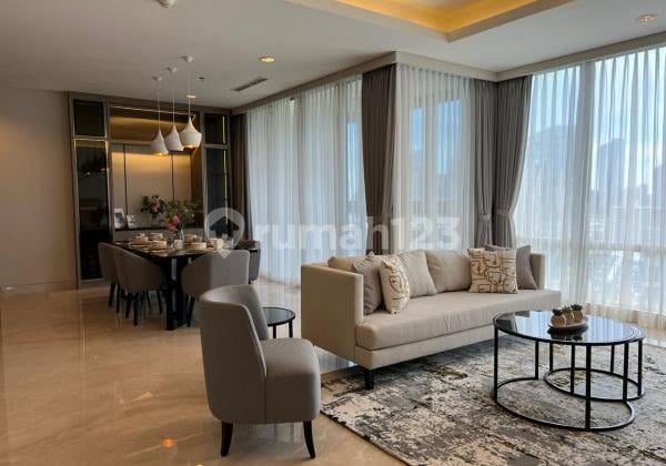 Sewa Apartemen The Elements Kuningan Type 3 Kamar Tidur Modern Funised Luas Besar