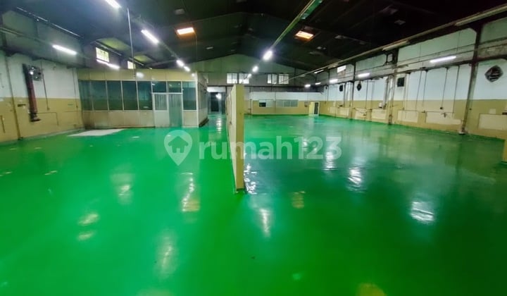 Disewa Tanah +Bangunan Ex Pabrik Kawasan Industri di Pasar Kemis, Tangerang