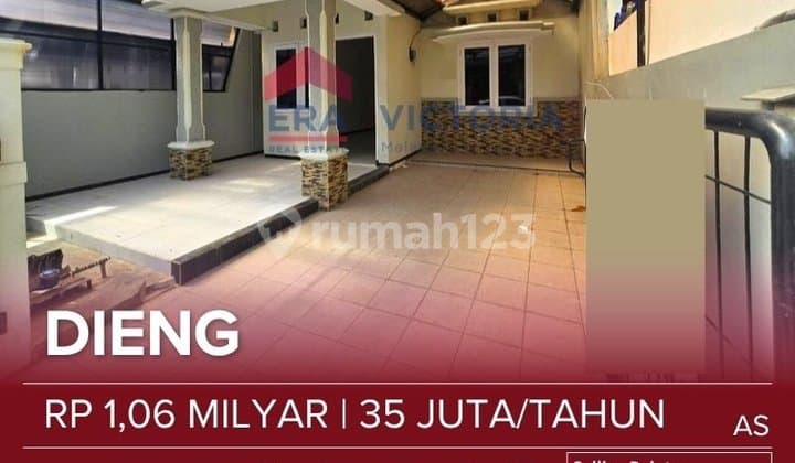 Disewakan dan Dijual Rumah Nyaman dan Siap Huni Puncak Dieng, Dekat Sekolah, Tempat Ibadah, Klub House, Kampus Unmer, Cybermall.